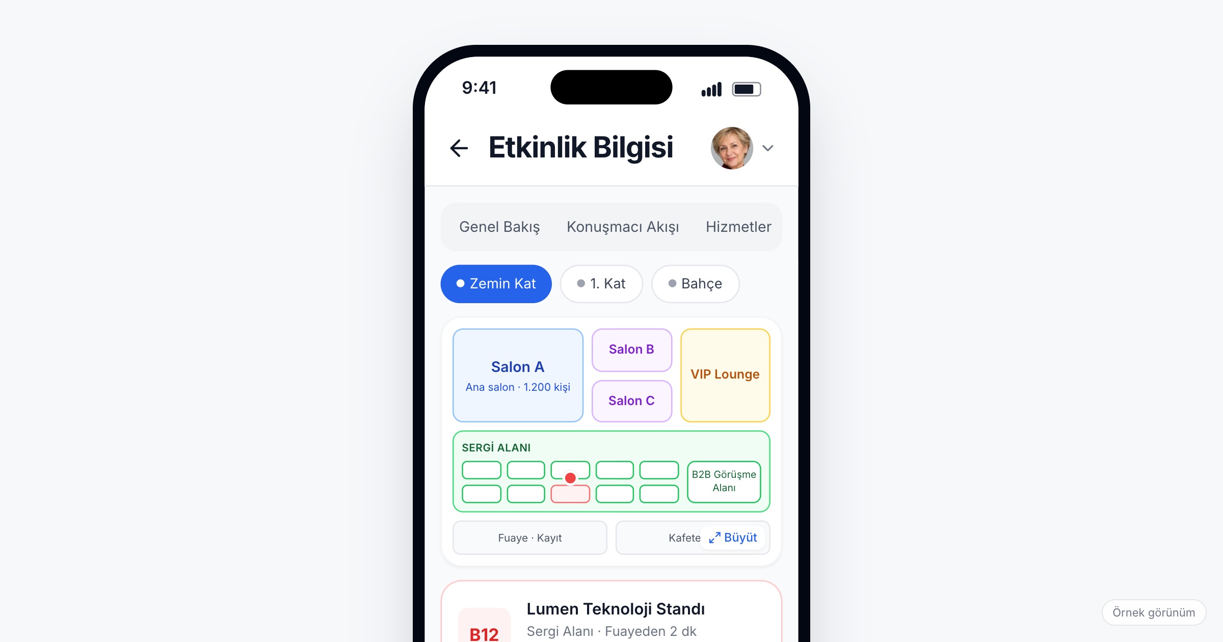 Floor plans in an event app: helping attendees find halls, booths and meeting points